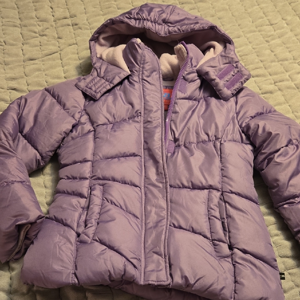 Cozy Lavender Puffer Jacket for Kids